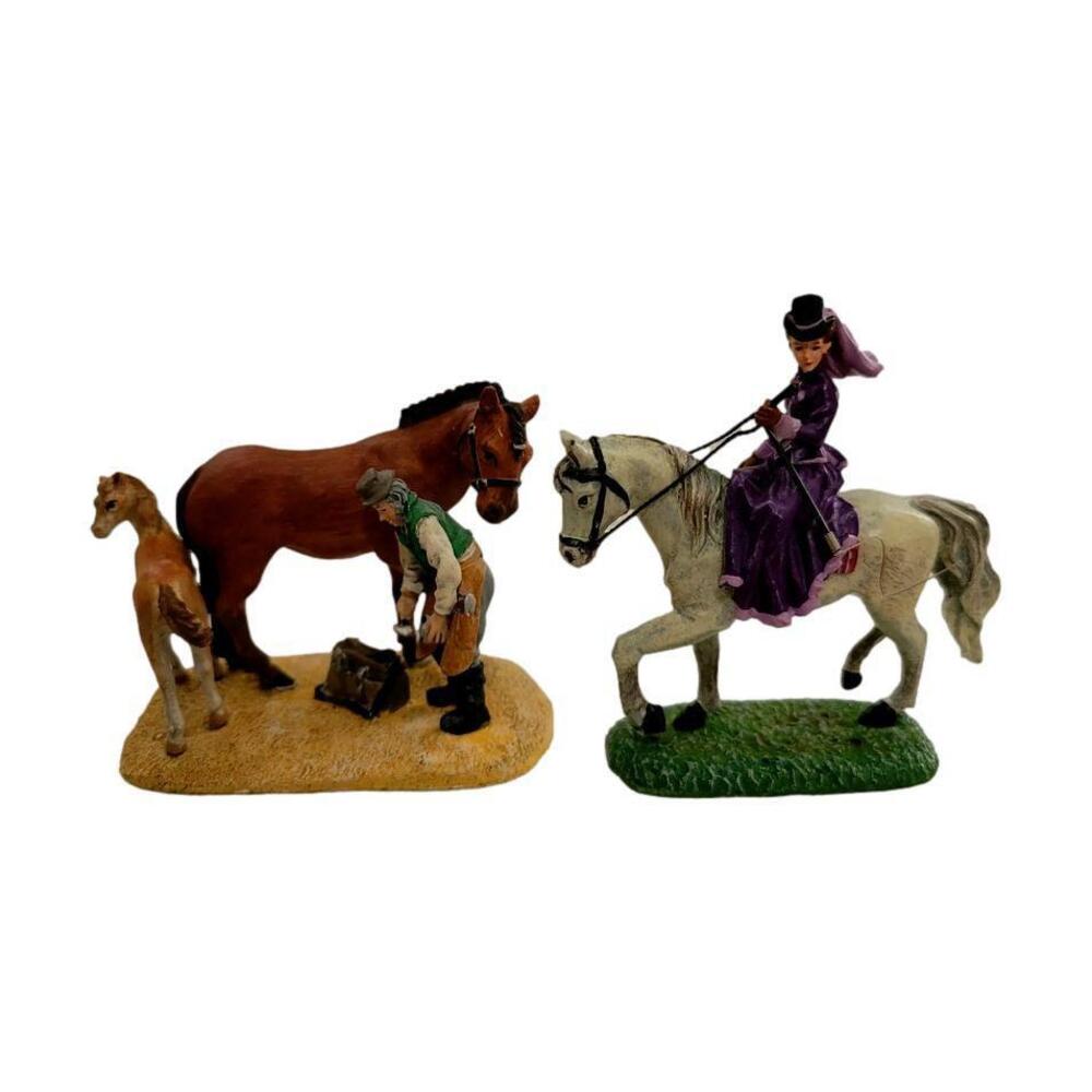 Department 56 Seasons Bay Evening of Horseback Riding #53601 Retired Vintage